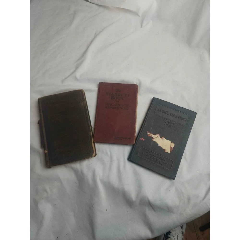 Vintage Machining Metallurgy Book Lot 3 Steel Casting Brass Iron Founder Guide